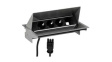 900.400 Desk Outlet with Custom Module CONEO 3x DE Type F (CEE 7/3) Socket - GST18i3 Plug 200mm