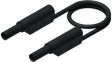 MLS SIL WS 50/1 black Test lead diam. 4 mm Black 50 cm 1 mm2 CAT II