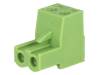 XY2500F-A(5.0)-2P Разъемный клеммник; вилка; "мама"; 5мм; прямой; зажим под винт