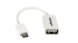 UUSBOTGW USB OTG Cable USB Micro-A Plug - USB-A Socket 127mm USB 2.0 White