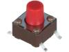 DTSM-63R-V-B Микропереключатель; 1; SPST-NO; 0,05A/12ВDC; SMT; 2,6Н; 6,2x6,2мм