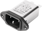 FN9233306, Power inlet with filter 3 A 250 VAC, Schaffner