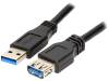 CU0041 Кабель; USB 3.0; гнездо USB A, вилка USB A; никелированные; 1м