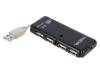 UH0001A Hub USB; USB 2.0; PnP; Кол-во портов:4; 480Мбит/с; Набор: hub USB