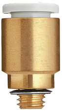 KQ2S04-M5A, Straight plug-in connector M5-4.0 mm, SMC PNEUMATICS