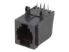 RJ12G-PCB Гнездо; RJ12; PIN:6; позолота; Конфиг.выводов:6p6c; THT