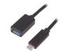 50421 Кабель; USB 3.0,USB 3.1; гнездо USB A, вилка USB C; 250мм