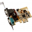 EX-44072 PCI-E x1 Card2x RS232 -