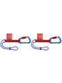 00 50 06 T BK, Adapter Strap with Carabiner, 2 Pieces, Red/Blue, Knipex
