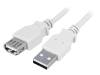 CU0010 Кабель; USB 2.0; гнездо USB A, вилка USB A easy; никелированные