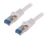 CQ4101S Patch cord; S/FTP; 6a; многопров; Cu; LSZH; белый; 15м