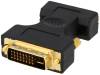 AD0001, Адаптер; гнездо D-Sub 15pin HD, вилка DVI-I (24+5); черный, LOGILINK