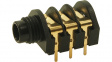 CL12345 / S2/BBB PC-C GOLD Flush-mounted jack socket 6.35 mm 3P