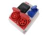 90EKO004 Electric switchboard; Mounting: wall mount; No.of mod:4; IP54