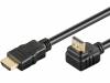 HDMI.HE060.050 Кабель; HDMI 1.4; вилка HDMI, вилка HDMI 90°; 5м; черный