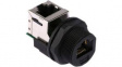 RJ45F7RJ90 RJ45 Jam Nut, Receptacle,