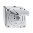87003.NAP.62 Sockets for on-wall assembly 87 x 87 x 68 mm 10 A CH  Grey