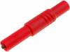 LASSGRT, Вилка; "банан" 4мм; 24А; 1кВDC; красный; в корпусе; 3мОм, Hirschmann