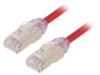 STP28X2MRD Patch cord; F/UTP,TX6A-28™; 6a; однопров; Cu; LSZH; красный; Дл: 2м
