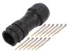 CD-12BMMA-QL8MP0 Разъем: круглый; вилка; "папа"; 5А; Серия: X-Lok; 22?20AWG; обжим