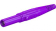 66.9196-26 In-Line Safety Plug 4mm Violet 32A 1kV Nickel-Plated