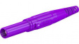 66.9196-26 In-Line Safety Plug _4mm Violet 32A 1kV Nickel-Plated