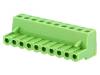 XY2500F-B(5.08)-10P Разъемный клеммник; вилка; "мама"; 5,08мм; прямой; зажим под винт