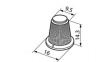 AT4103B Knob 16 x 14.3 mm Black / White