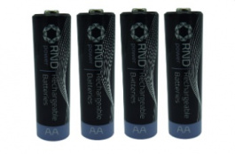 RND 305-00023 [4 шт], NiMH Rechargeable Battery AA / HR6 2.6Ah 1.2V, Pack of 4 pieces, RND power