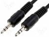 BQC-JPSJPS-0500 Кабель; вилка Jack 3,5 мм, с обеих сторон; 5м; черный
