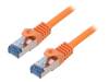 CQ4108S Patch cord; S/FTP; 6a; многопров; Cu; LSZH; оранжевый; 15м