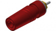 SAB 2630 S1,9 Au red Laboratory socket diam. 4 mm Red CAT II 43 mm