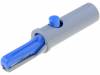 AK7002SN/BL, Зажим "крокодил"; 6А; 70ВDC; синий; Диапазон захвата: макс.6мм, Schutzinger