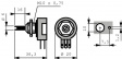 71619 Wire potentiometer 5 kOhm linear +- 5 %