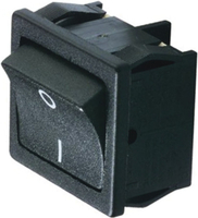 1802.6123, ROCKER; DPST; Положения:2; OFF-ON; 12A/250ВAC; черный; IP40; 100мОм, Marquardt