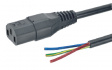 6900-16.60 3-штырьковый кабель устройства, открытый со стороны сети питания C13-Разъем разомкнут, 2.5 m