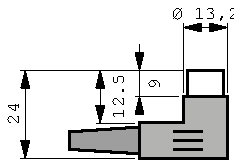 MAWI 80 SB, Вилка; DIN; "папа"; PIN:8; Конфиг.выводов:262°; угловой 90°; пайка, Hirschmann