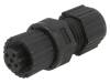 SBP-05BFFA-SL8001 Вилка; M12; PIN:5; "мама"; код B-Profibus; на провод; пайка; IP68