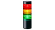 LR6-3USBK-RYG Stacking Beacon, Pole Mount/Wall Mount, Green/Orange/Red, LR6, Multiple Tones, 5VDC, Black