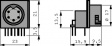 T 3277 600 Appliance socket C091B 3-pin Pole no.=3DIN