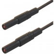 MLS GG 100/2,5 BLACK Safety test lead diam. 4 mm Black 100 cm 2.5 mm2 CAT III