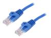 CP1046U Patch cord; U/UTP; 5e; многопров; CCA; ПВХ; синий; 1,5м