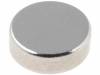 M1219-4, Магнит: постоянный магнит; неодимовый; O6x2мм; NdFeB; 250мТ, Assemtech
