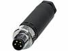 SACC-M 8MS-4CON-M-SW 1501265 Разъем: М8; "папа"; PIN:4; прямой; на провод; вилка; 4А; 30В