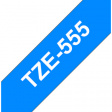 TZE-555 <br/>Ленты Brother для P-touch 24 mm белый на синем