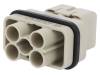 09120063041, Разъем: HDC; "папа"; Han Q; PIN:6(4+2); Compact; обжим, Harting