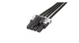 145135-0410 Mini-Fit TPA2-to-Mini-Fit TPA2 Off-the-Shelf (OTS) Cable Assembly Single Row 1.0m Length 4 Circuits Black