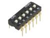 DI-06 Переключатель: DIP-SWITCH; Кол-во секций:6; ON-OFF; 0,05A/12ВDC