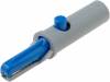 AK10BL, Crocodile clip; 6A; 60VDC; blue; Grip capac: max.7.5mm, Hirschmann