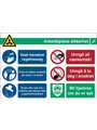 RND 605-00215, COVID-19 General Safety Information, Safety Sign, Norwegian, 371x262mm, 1pcs, Brady
